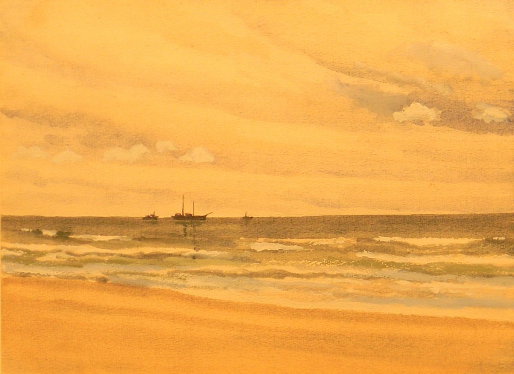 Watercolor - Ship